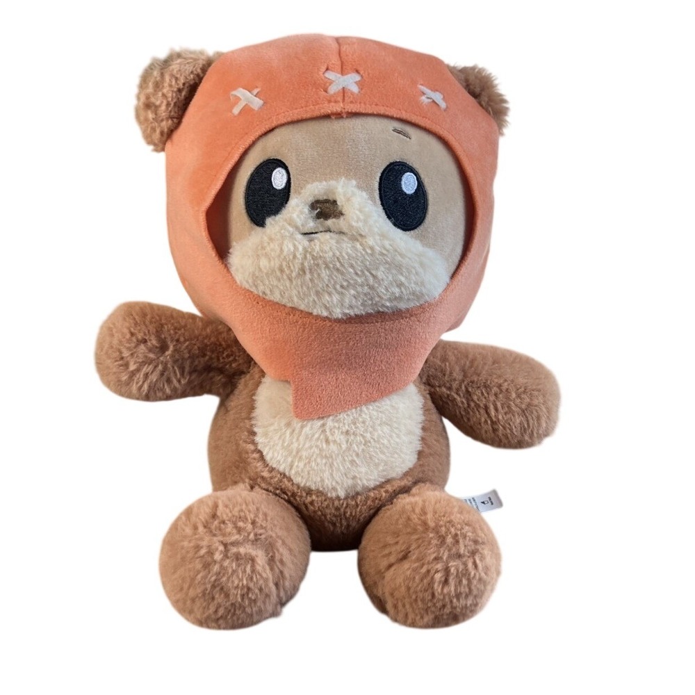 Mattel Star Wars Ewok Plush Kids Small Brown Excellent Wicket Removable Hood